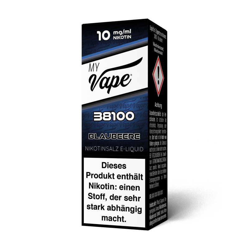 MY Vape Nikotinsalz E-Liquid 10ml 10mg-38100 Blaubeere